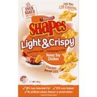 Shapes Light & Crispy Honey Soy Chicken Snacks (120g)
