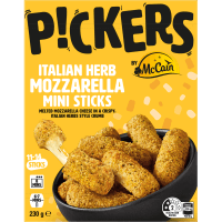 Pickers Italian Herb Mozzarella Mini Sticks (230g)