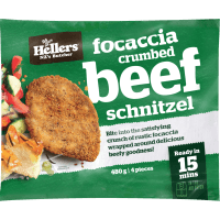 Focaccia Crumbed Beef Schnitzel (480g)