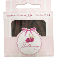 Redberry Seamless Bamboo Elastic Thick Bl/B Hair Accessorties (12pk)