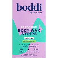 Beach Coconut In The Buff Sensitive Body Wax Strips (40pk)
