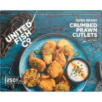 Oven Ready Crumbed Prawn Cutlets (250g)