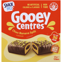 Gooey Centres Choc Banana Split Flavour Snack Bars (5 x 25g)