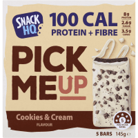 Pick Me Up Cookies & Cream Flavour Snack Bars (5 x 29g)