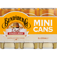 Diet Ginger Beer Cans (6 x 200ml)
