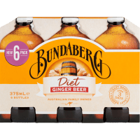 Diet Ginger Beer Bottle (6 x 375ml)