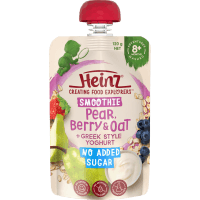 Pear Berry & Oat + Greek Style Yoghurt Smoothie 8+ Months Mashed (120g)