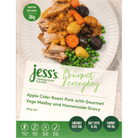 Apple Cider Roast Pork with Roast Vege Medley (400g)