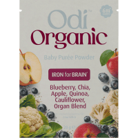 Blueberry Organic Baby Puree Powder 6m+ Iron for Brain (20g)