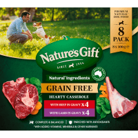 Grain Free Hearty Casserole Beef or Lamb in Gravy Wet Dog Food (8 x 100g)