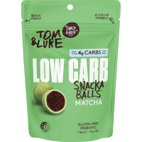 White Chocolate Coated Matcha Low Carb Snackaballs (112g)