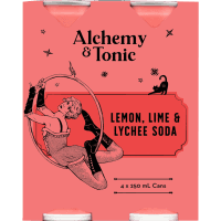Lemon, Lime & Lychee Soda (4 x 250ml)