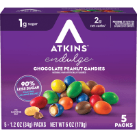 Endulge Low Carb Chocolate Peanut Candies (5 x 34g)