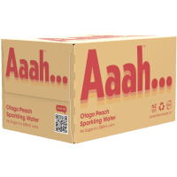 Otago Peach Sparkling Water No Sugar Cans (6 x 330ml)