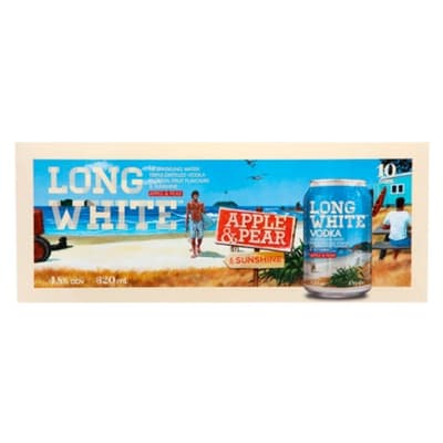 Long White Vodka Apple & Pear 4.8% Cans 10x320ml