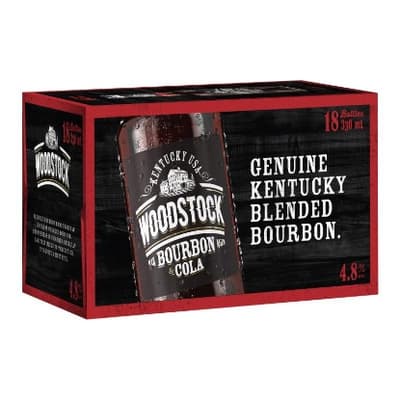 Woodstock & Cola 4.8% Bottles 18x330ml