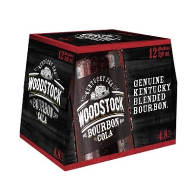 Woodstock & Cola 4.8% Bottles 12x330ml