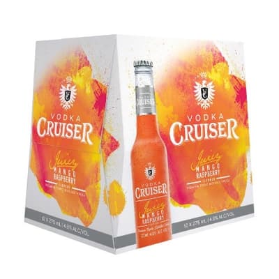 Cruiser Juicy Mango Raspberry 4.8% Bottles 12x275ml