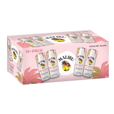 Malibu Watermelon Lemonade Flavour 4% Cans 10x250ml
