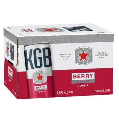 KGB Berry 7% Cans 12x250ml