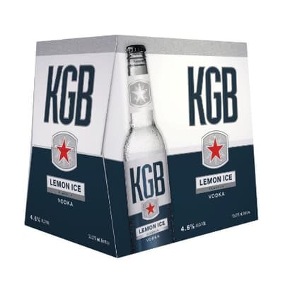 KGB Lemon Ice 4.6% Bottles 12x275ml