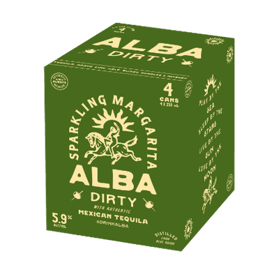 Alba Sparkling Margarita Dirty 5.9% Cans 4x250ml