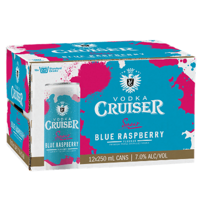 Cruiser Sour Blue Raspberry 7% Cans 12x250ml