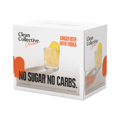 Clean Collective Ginger Beer with Vodka 5% Cans 6x250ml