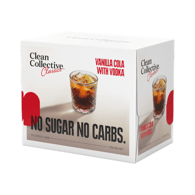 Clean Collective Classics Vanilla Cola 5% Cans 6x250ml