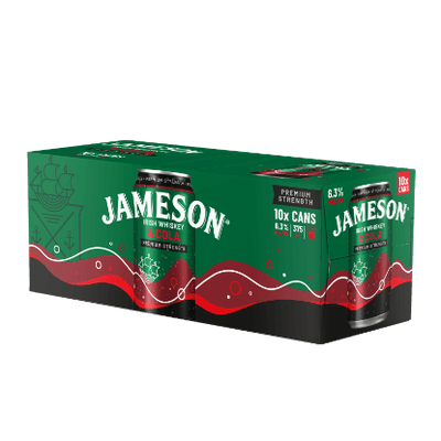 Jameson & Cola Premium Strength 6.3% Cans 10x375ml