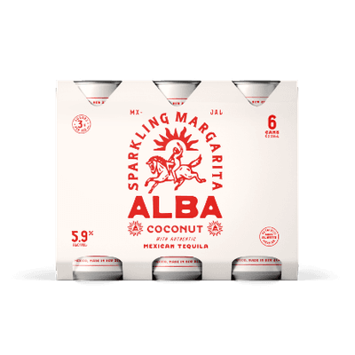 Alba Sparkling Margarita Coconut 5.9% Cans 6x250ml