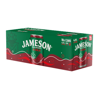 Jameson & Cola 4.8% Cans 10x330ml