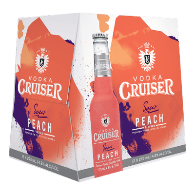 Cruiser Sour Peach 4.8% Bottles 12x275ml