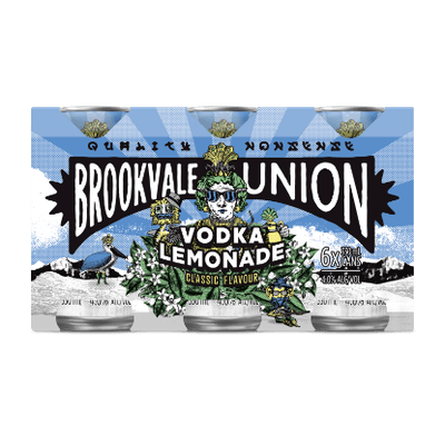 Brookvale Union Vodka Lemonade 4% Cans 6x330ml