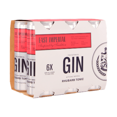 East Imperial Gin & Rhubarb Tonic 7% Cans 6x250ml