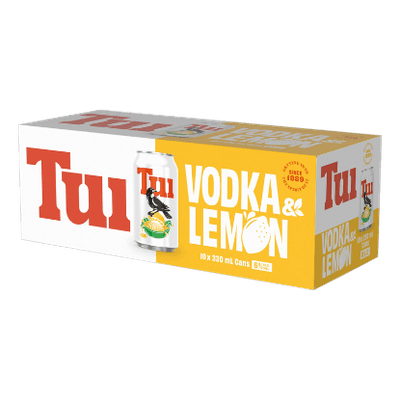 Tui Vodka Lemon 6% Cans 10x330ml