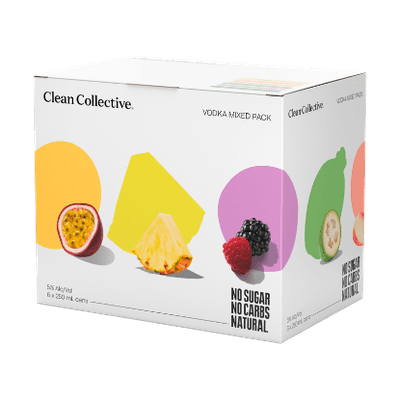 Clean Collective Vodka Mixed Pack 5% Cans 6x250ml