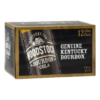 Woodstock & Cola 7% Cans 12x250ml