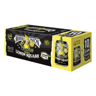 Brookvale Union Vodka Lemon Squash 6% Cans 10x330ml
