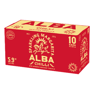 Alba Sparkling Margarita Chilli 5.9% Cans 10x250ml