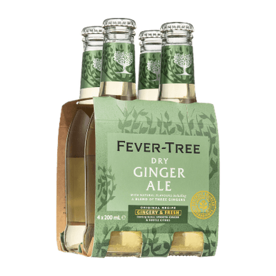 Fever-Tree Dry Ginger Ale Bottles 4x200ml