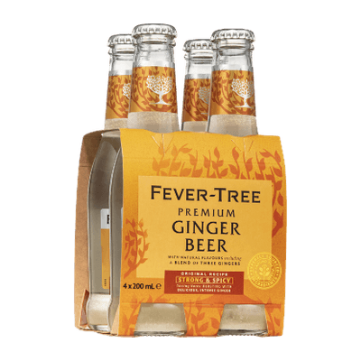 Fever-Tree Premium Ginger Beer Bottles 4x200ml