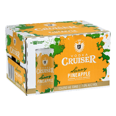 Cruiser Sunny Pineapple 7% Cans 12x250ml