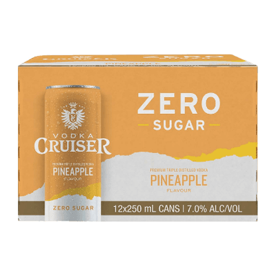 Cruiser Zero Sugar Pineapple 7% Cans 12x250ml