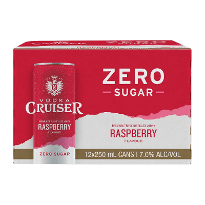 Cruiser Zero Sugar Raspberry 7% Cans 12x250ml