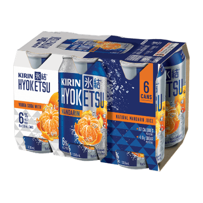 Kirin Hyoketsu Mandarin Vodka Soda 6% Cans 6x330ml