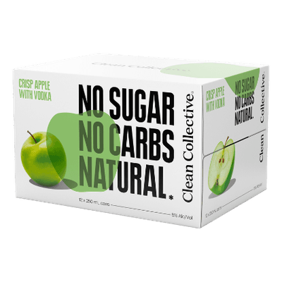Clean Collective Crisp Apple with Vodka 5% Cans 12x250ml