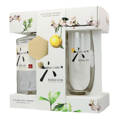 Suntory Roku The Japanese Craft Gin & Glass Gift Pack 700ml