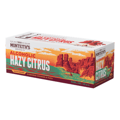 Monteith's Batch Brewed Alcoholic Hazy Citrus Cans 10x330ml