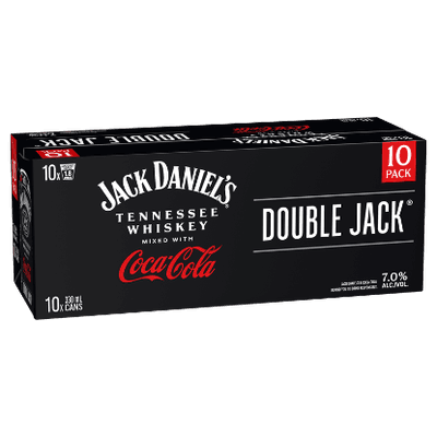 Jack Daniel's Double Jack with Coca-Cola 7% Cans 10x330ml